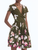 *VIRTUAL TRUNK SHOW* Oscar de la Renta Short Sleeve Painted Iris Degrade Poplin Day Dress