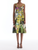 *VIRTUAL TRUNK SHOW* Oscar de la Renta Sleeveless Abstract Garden Poplin Sateen Day Dress