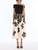 *VIRTUAL TRUNK SHOW* Oscar de la Renta Off Shoulder Knit & Woven Watercolor Iris Dress