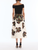 *VIRTUAL TRUNK SHOW* Oscar de la Renta Off Shoulder Knit & Woven Watercolor Iris Dress