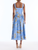 *VIRTUAL TRUNK SHOW* Oscar de la Renta Sleeveless Stripey Plaid Silk Twill Day Dress
