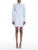 *VIRTUAL TRUNK SHOW* Oscar de la Renta Long Sleeve Cotton Poplin Sateen Embroidered Day Dress