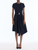 *VIRTUAL TRUNK SHOW* Oscar de la Renta Short Sleeve Asymmetrical Hem Wool Day Dress