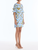 *VIRTUAL TRUNK SHOW* Oscar de la Renta Midi Sleeve Watercolor Iris Poplin Dress