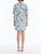 *VIRTUAL TRUNK SHOW* Oscar de la Renta Midi Sleeve Watercolor Iris Poplin Dress