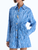 *VIRTUAL TRUNK SHOW* Oscar de la Renta Long Sleeve Velvet Print Poplin Sateen Day Dress