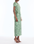 *VIRTUAL TRUNK SHOW* Oscar de la Renta Short Sleeve Velvet Print Poly Satin Day Dress