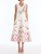*VIRTUAL TRUNK SHOW* Oscar de la Renta Painted Iris Degrade Poplin A Line Skirt