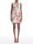 *VIRTUAL TRUNK SHOW* Oscar de la Renta Sleeveless Floral Chine Fil Coupe Jacquard Shift