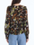 *VIRTUAL TRUNK SHOW* Oscar de la Renta Long Sleeve Watercolor Iris Satin Chiffon Blouse