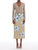 *VIRTUAL TRUNK SHOW* Oscar de la Renta Watercolor Iris Satin Pencil Skirt