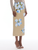*VIRTUAL TRUNK SHOW* Oscar de la Renta Watercolor Iris Satin Pencil Skirt