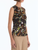 *VIRTUAL TRUNK SHOW* Oscar de la Renta Sleeveless Watercolor Iris Chiffon Tank