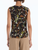 *VIRTUAL TRUNK SHOW* Oscar de la Renta Sleeveless Watercolor Iris Chiffon Tank