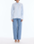*VIRTUAL TRUNK SHOW* Oscar de la Renta Long Slv Cotton Poplin Sateen Emb Blouse