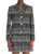 *VIRTUAL TRUNK SHOW* Oscar de la Renta Long Sleeve Glen Plaid Boucle Tweed Jacket