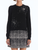 *VIRTUAL TRUNK SHOW* Oscar de la Renta Lazer Cut Embroidered Detail Pullover
