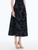 *VIRTUAL TRUNK SHOW* Oscar de la Renta Floral Flocked Denim A Line Skirt