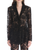 *VIRTUAL TRUNK SHOW* Oscar de la Renta Long Sleeve Mixed Media Chrysanthemum Lace Jacket