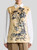 Etro Cotton and Silk Shirt with Placed Floral Print on the Front in Beige, Size 48