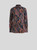Etro Stretch Cotton Poplin Shirt with Paisley Motif in Blue