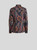 Etro Stretch Cotton Poplin Shirt with Paisley Motif in Blue