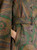 Etro Cotton Garbadine Trench Coat-Style Cape with Paisley Motif in Green, Size 40