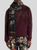 Etro Brushed Wool Scarf with Two Prints in Black