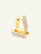 Tamara Comolli 18K Yellow Gold Signature Large Hoop Earrings with Diamond Pavé
