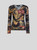 Etro Long Sleeve Jersey Top with Deep V-Neck in Black