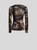 Etro Long Sleeve Jersey Top with Deep V-Neck in Black