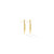 Cadar Yellow Gold Feather Earrings (Small)