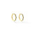 Cadar Yellow Gold Bloom Hoop Earrings (Medium)