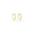 Cadar Yellow Gold Bloom Hoop Earrings (Medium)