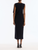 Oscar de la Renta Hibiscus Brooch Knit Dress in Navy, Size Medium