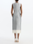 Oscar de la Renta Sleeveless Cosmos Mikado Day Dress in Pink/Grey
