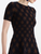 Oscar de la Renta Argyle Knit Dress in Navy/Brown, Size Small