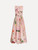 Oscar de la Renta Mixed Botanical Cotton Poplin Draped Dress in Blush Multi