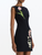 Oscar de la Renta Mixed Botanical Embroidered Dress in Navy, Size Small