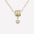 Spinelli Kilcollin Vesta Round YG White Diamond Necklace