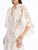 Oscar de la Renta Short Sleeve Hibiscus Guipure Day Dress in White, Size 6