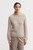 Iris Von Arnim Jylliana Embroidery Cashmere-Silk Sweater in Gravel, Size Small