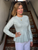 Iris Von Arnim Kaylin Brushed Cashmere Sweater in Glacier