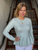 Iris Von Arnim Kaylin Brushed Cashmere Sweater in Glacier