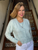 Iris Von Arnim Mini Brushed Cashmere Cardigan in Glacier