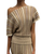 *COMING SOON* Chiara Boni La Petite Robe Estik Multi Star Dill Knit Top in Champagne, Size Small