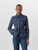 Akris Delia Jacket in Wool-Viscose Tweed in Navy/Ecru