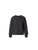 Akris Long-Sleeve Brushed Cashmere Knit Sweater in Charcoal