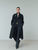 Akris Farid Bootcut Cotton Denim Stretch Pants in Black 