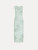 Oscar de la Renta Hibiscus Embroidered Knit Pencil Dress in Saltwater, Size X-Small
